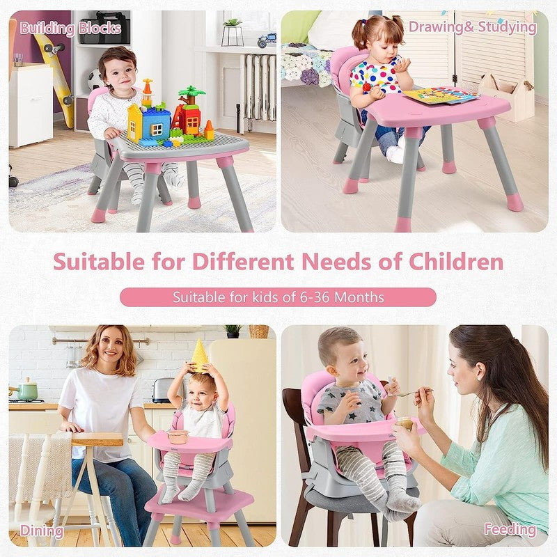 8 in 1 Baby High Chair, Convertible Highchair for Babies and Toddlers, Infant Di8