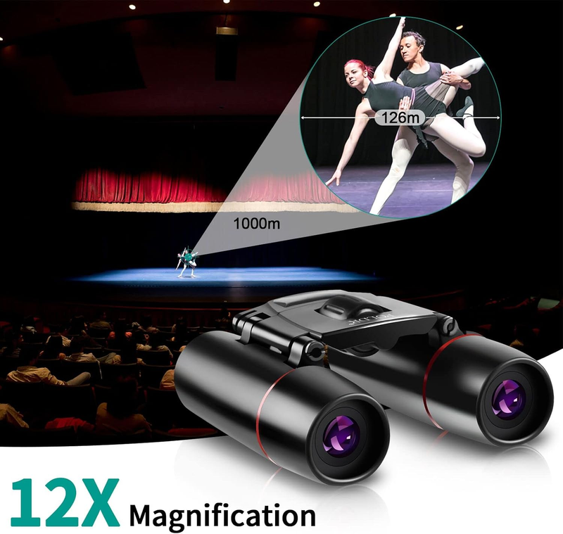12x25 Compact Pocket Binoculars Adults Bird Watching Travel Concerts1