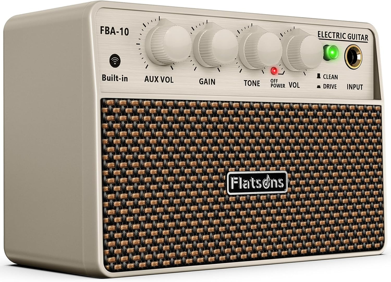 FBA-10 Mini Guitar Amp, 10W Electric Amplifier USB-C Rechargeable Portable White9