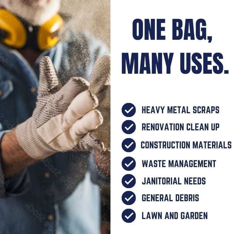 Durable 32 33 Gallon Trash Bags, 1.0 Mil, 100 Count, Black Garbage Liners1