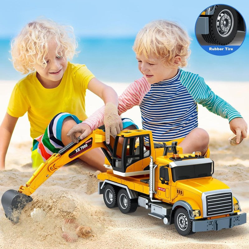 Large Excavator Truck Toy with Sound and Lights for Boys and Girls Ages 3 6 Birt4