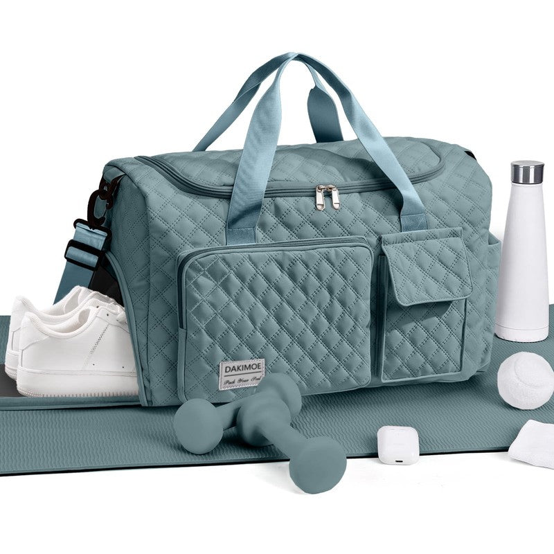 Travel Duffle Bag for Women Men, Weekender Overnight Bags Carry on Gym Bag with1