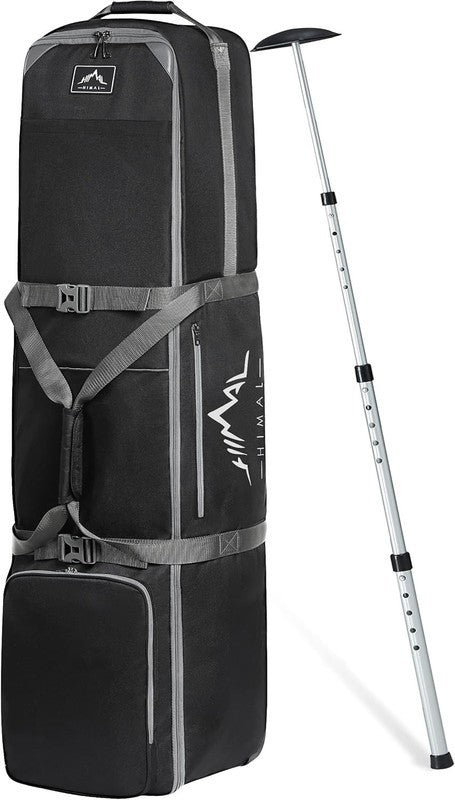 Golf Travel Bag w Adjustable Rod 900D Heavy Duty Oxford Fabric Airline Wheels3