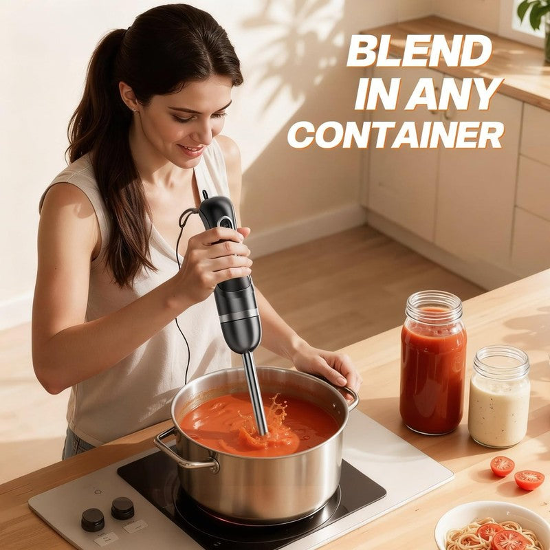 Hand Blender, Immersion Blender with 2 Mixing Speed, Electric Handheld Mixer Por6