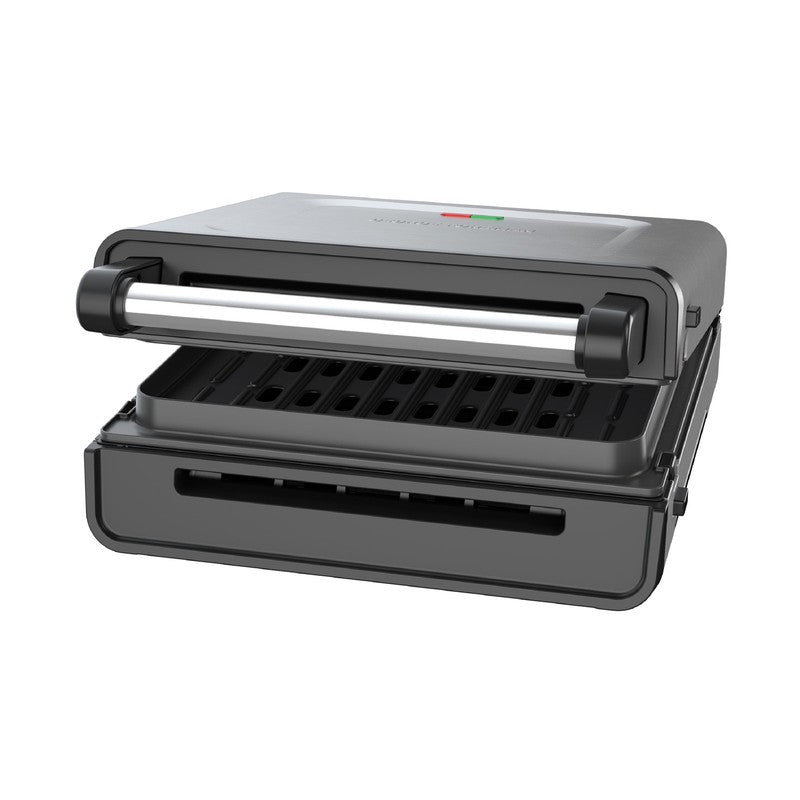 4–6 Serving Electric Indoor Grill, Contact Smokeless Grilling with Removable Pla1