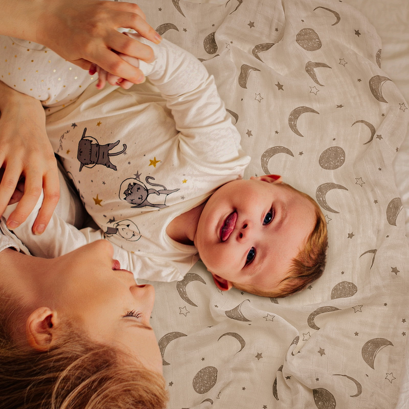 4 Pack Muslin Swaddle Blankets 35"x40" Newborn Infant Boys & Girls1