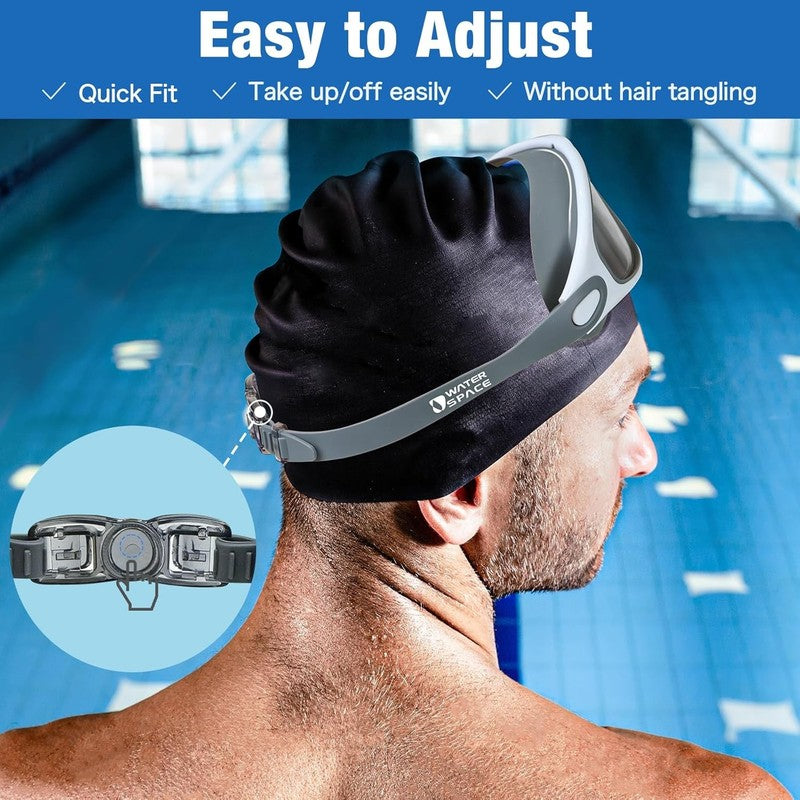 2 Pack Swimming Goggles UV Protection Anti Fog No Leak Clear Vision4