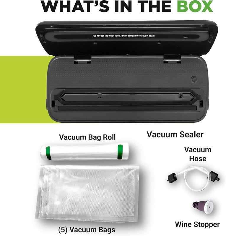 Automatic Vacuum Air Sealing System for Food Preservation with Starter Kit, Comp7