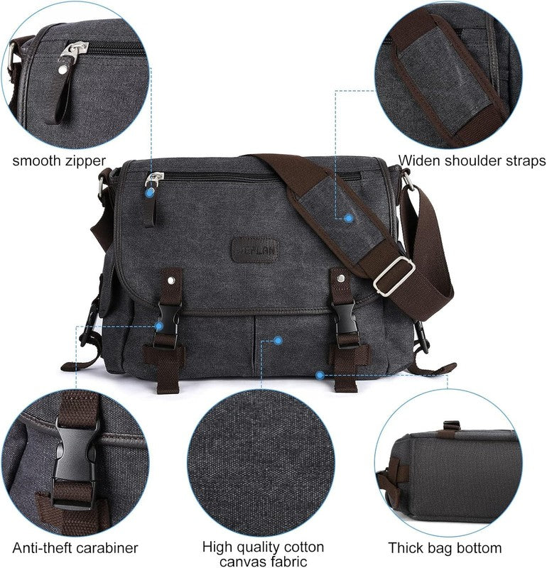 Messenger Bag Men,Waterproof Crossbody Bag,Satchel Shoulder Bag | Waterproof7
