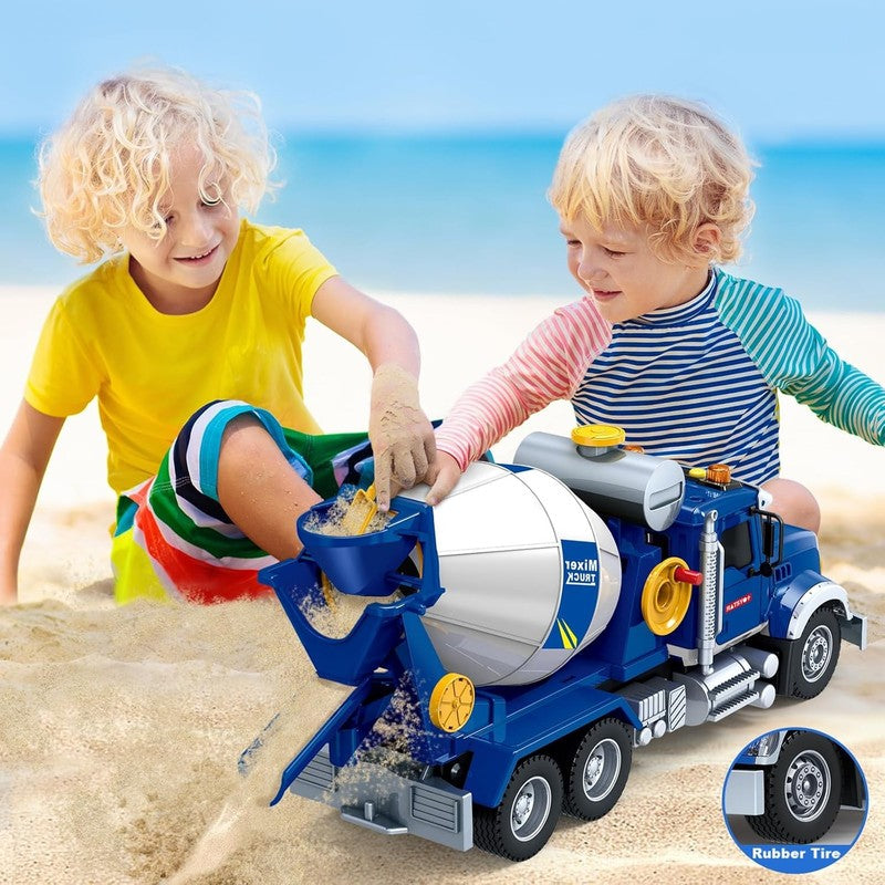 Large Mixer Truck Toy with Lights and Sounds for Kids Ages 3 6 Birthday Gift3