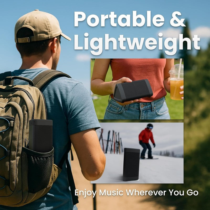 Oontz Angle 3 Bluetooth Speaker, 12W, 24H Battery, 100Ft Range, IPX5, Black6