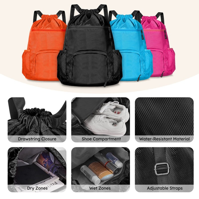 10 Piece Luggage Set Hardside Spinner Suitcase 28 24 20 Inch Backpack Black1