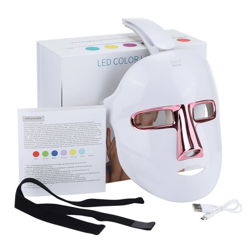 LED Face Mask, 7-Color Light Display for Relaxing Skincare Routines8