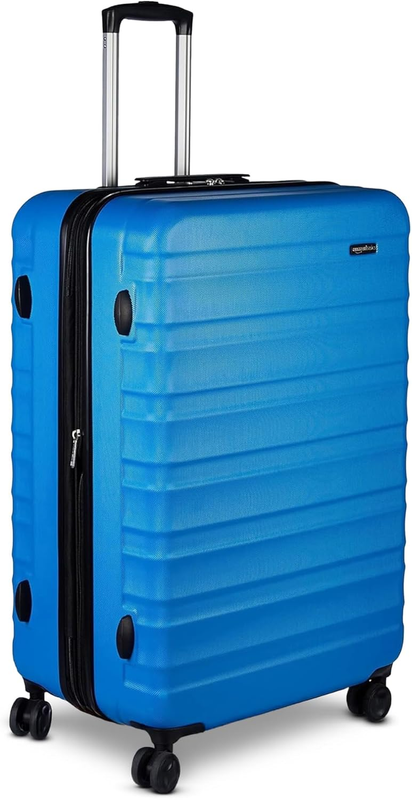 30" Expandable Hardside Checked Luggage Spinner Suitcase Light Blue9