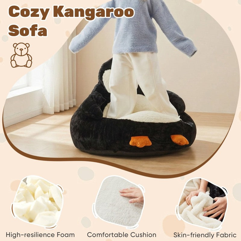 34Inch Penguin Shaped Mini Sofa Chair, Cute Cartoon Sofa with Washable Cover, Be4