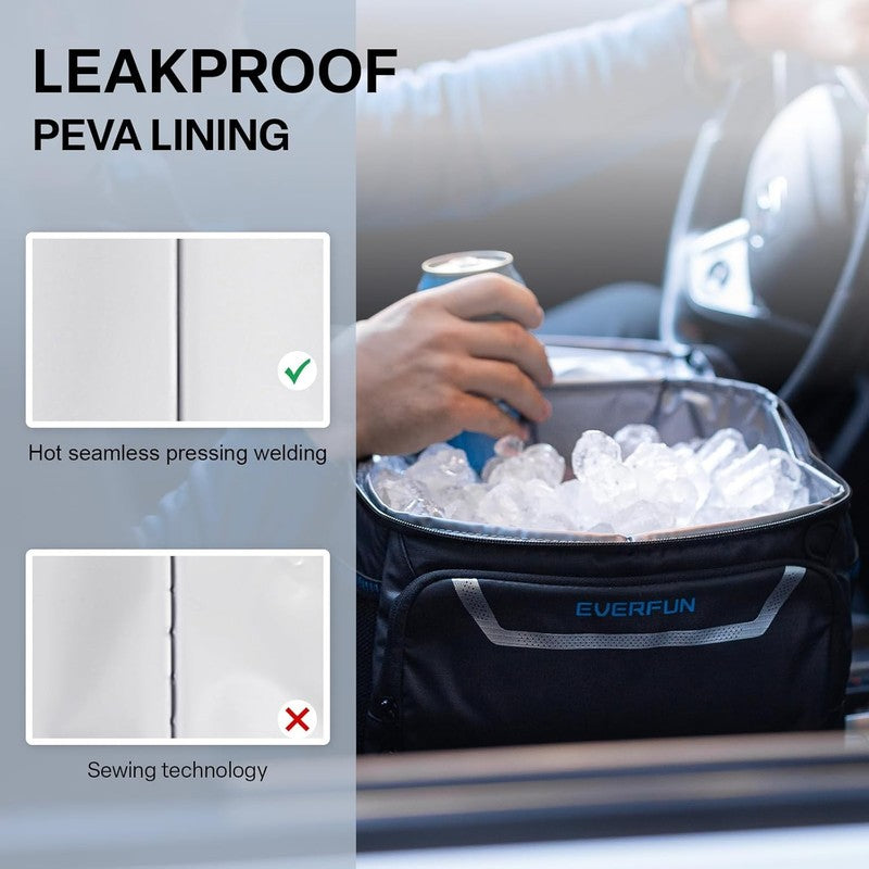 Small Cooler Lunch Box Mini Leak-Proof Soft Double Deck 24 Can Personal Insulate4