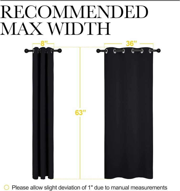 Halloween Blackout Curtains - Thermal Insulated Grommet Drapes (2 Panels)2