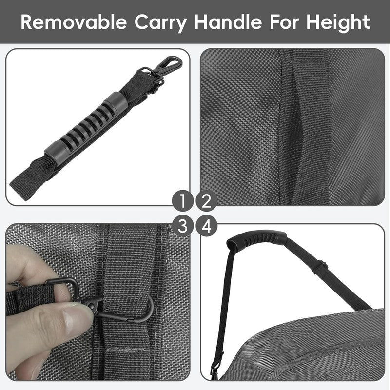 116L Foldable Rolling Duffel Bag 30" Large Travel Camping Outdoors5