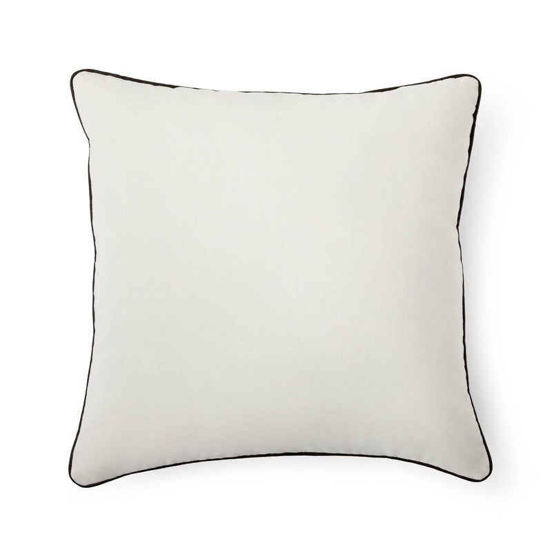 Velvet Pillow with Faux Leather Trim – 18"X18"2