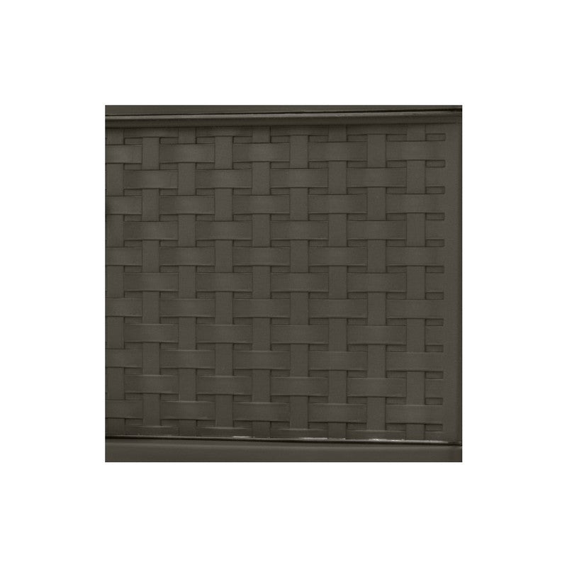 3 Drawer Wide Weave Tower, Plastic Décor Drawers with Pull Handles, Brown6