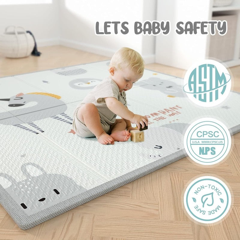 Spacious Baby Playpen with Mat - 47" Play Yard for Infants and Toddlers6