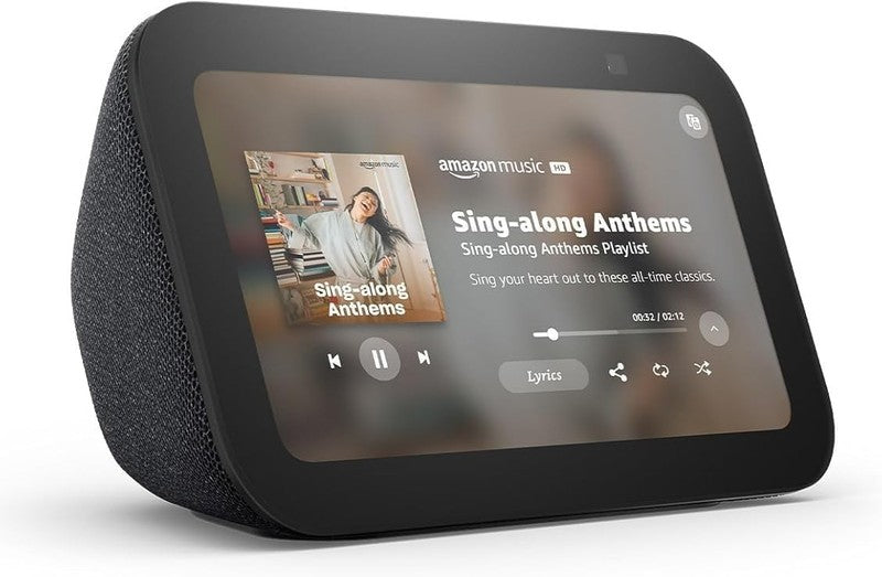 Echo Show 5 (Newest Model), Smart Display with Alexa+ Early Access, 2X the Bass 1