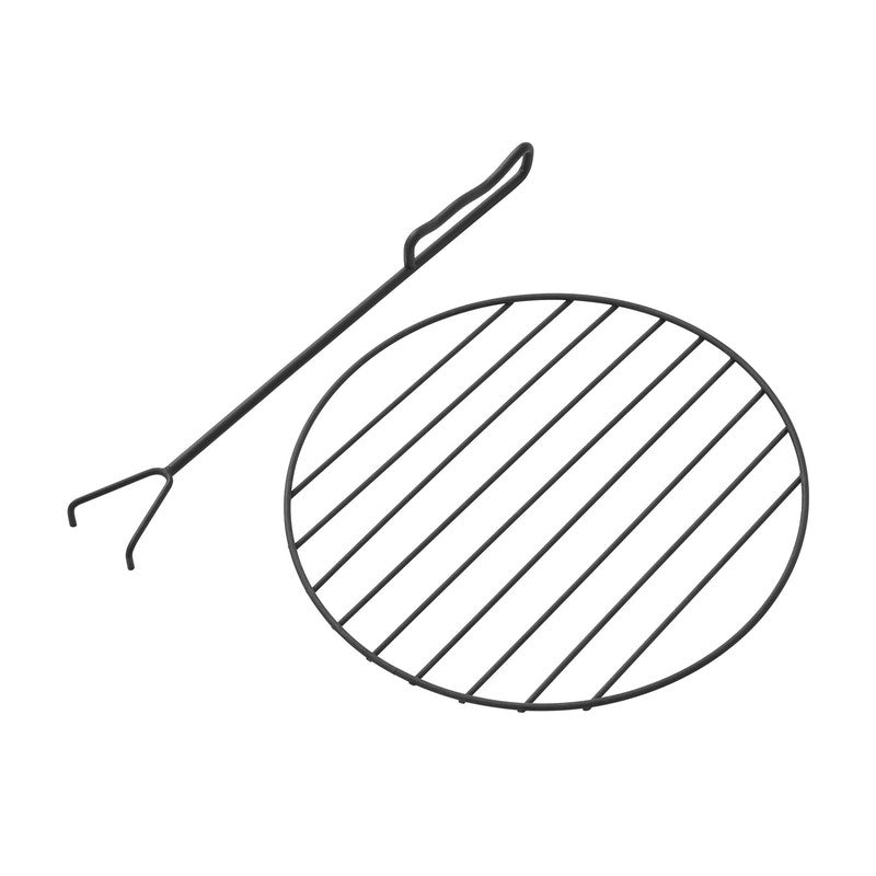 28" round Wood Burning Fire Pit, Steel Frame7