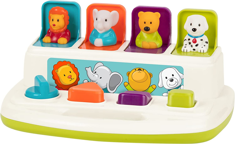 Pop Up Pals Cause and Effect Developmental Toy Color Sorting Buttons 18+ Months0