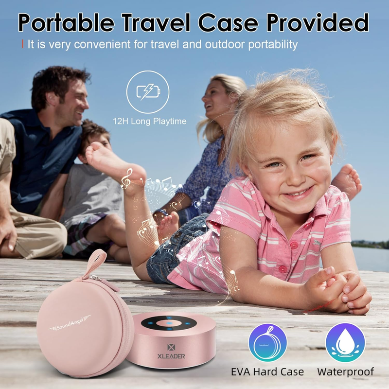 Mini Bluetooth Speaker (Travel Case Provided) HD Sound&Rich Bass, Touch Design, 5