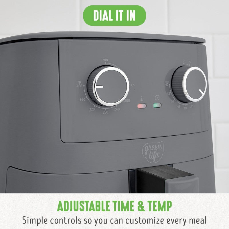 4.5 Quart Air Fryer Ceramic Nonstick, Graphite1