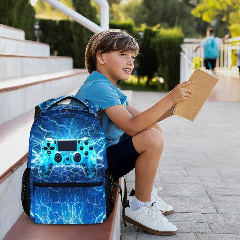17in Gamer Backpack for Boys Teens Kids School Travel Bookbag1