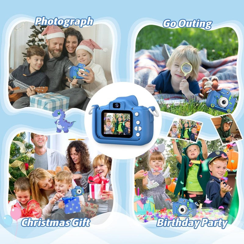 Kids Digital Camera Toy 1080P Video Selfie Gift for Boys & Girls 3 12 Blue5