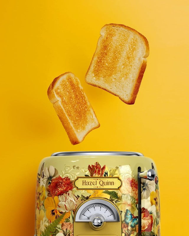 Eduardo Recife 2 Slice Retro Toaster 6 Browning Levels 3 Functions Wide Slots7