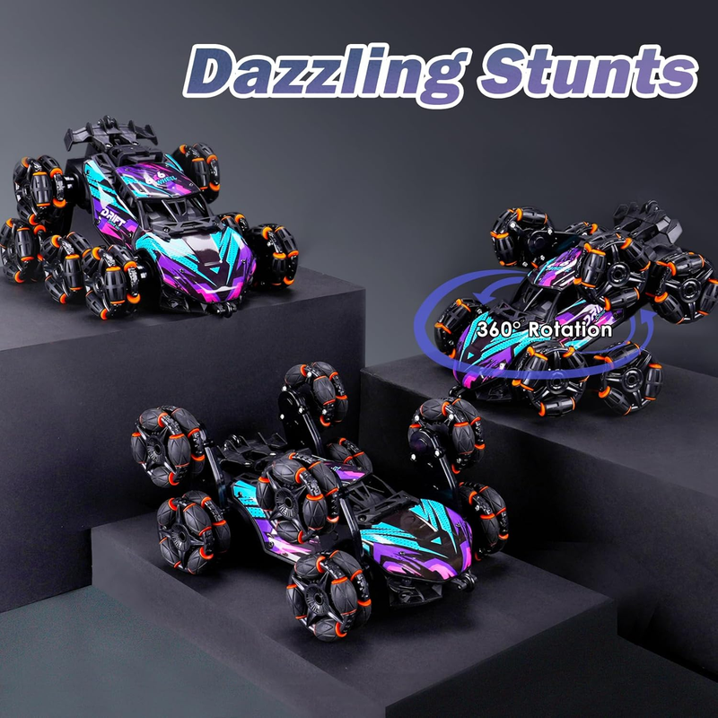 Hand Controlled RC Stunt Car 8 Wheel Gesture Remote Control Kids Toy4