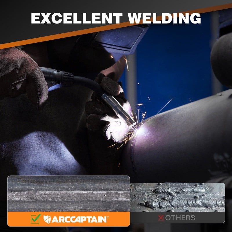 135A MIG Welder 3-in-1 Flux Core TIG Stick IGBT Gasless LED Display6
