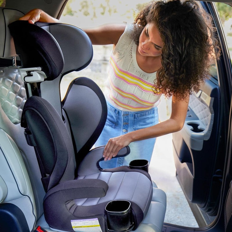 Grow and Go 2‑in‑1 High‑Back to Backless Booster Car Seat Beach Wave9
