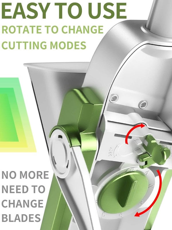 Safe Mandoline Slicer, Multi Vegetable Chopper, Potato Slicer for Kitchen, 4 Mod3
