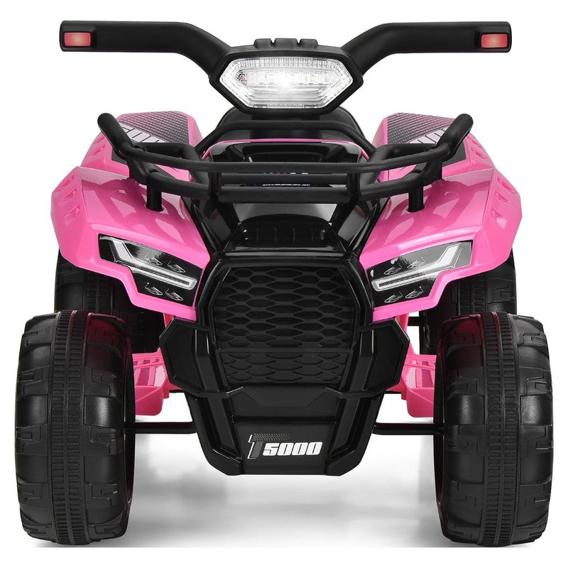 6V Kids ATV Quad Electric Ride on Car Toy Toddler with LED Light MP3 Pink9