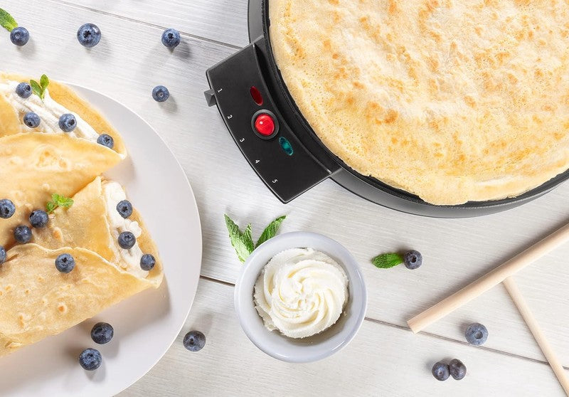12" Electric Griddle & Crepe Maker Nonstick Pan Adjustable Temp Holiday Gift5