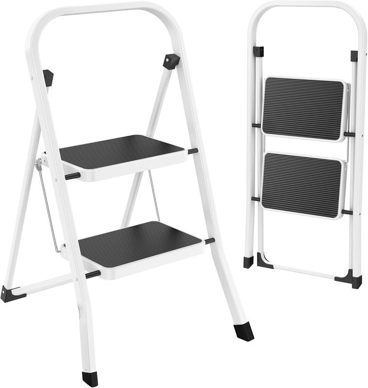 Step Ladder Folding Step Stool for Adults with Anti Slip Pedal,330 Lbs Capacity 9