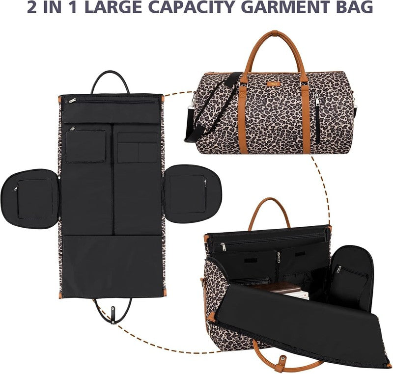 2in1 Garment Duffle Bag 3Pc Set Hanging Suit Travel Carry On1