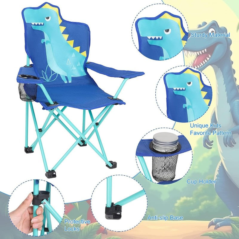 Kids Folding Outdoor Lawn & Camping Chair w/ Cup Holder & Carry Bag4