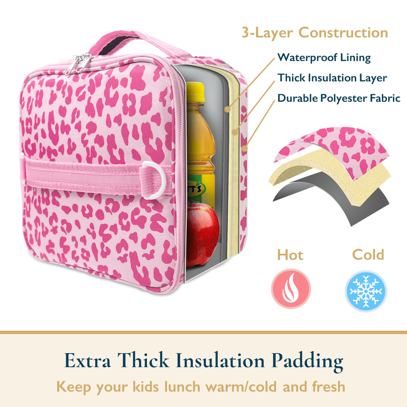Lunch Bag for Kids – Insulated Lunch Box for Girls and Boys, Cute Reusable Coole11