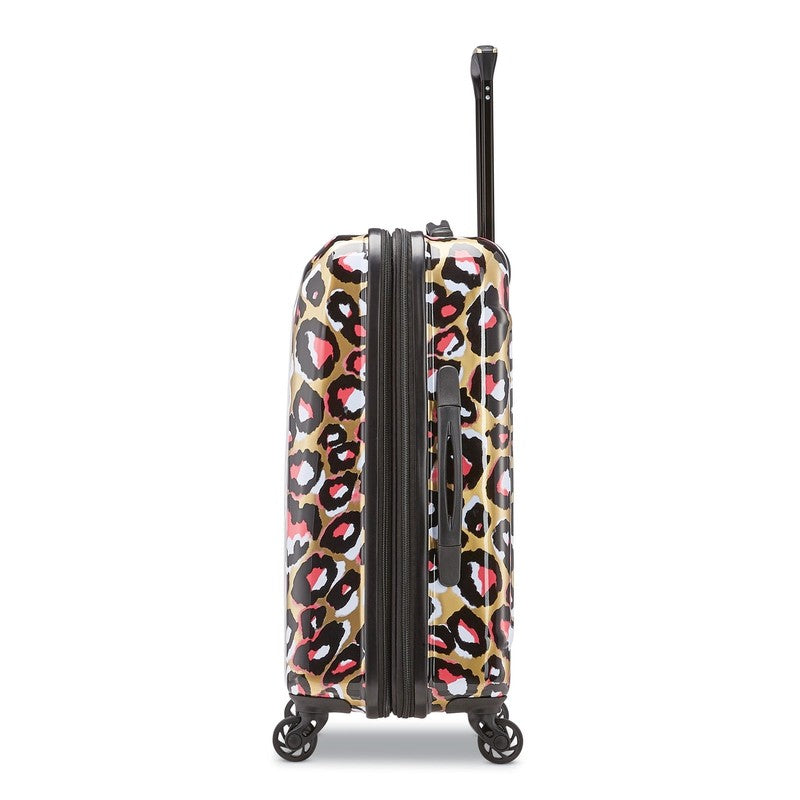 Arabella Hardside Carry on Luggage with Spinner Wheels   Leopard Gold2