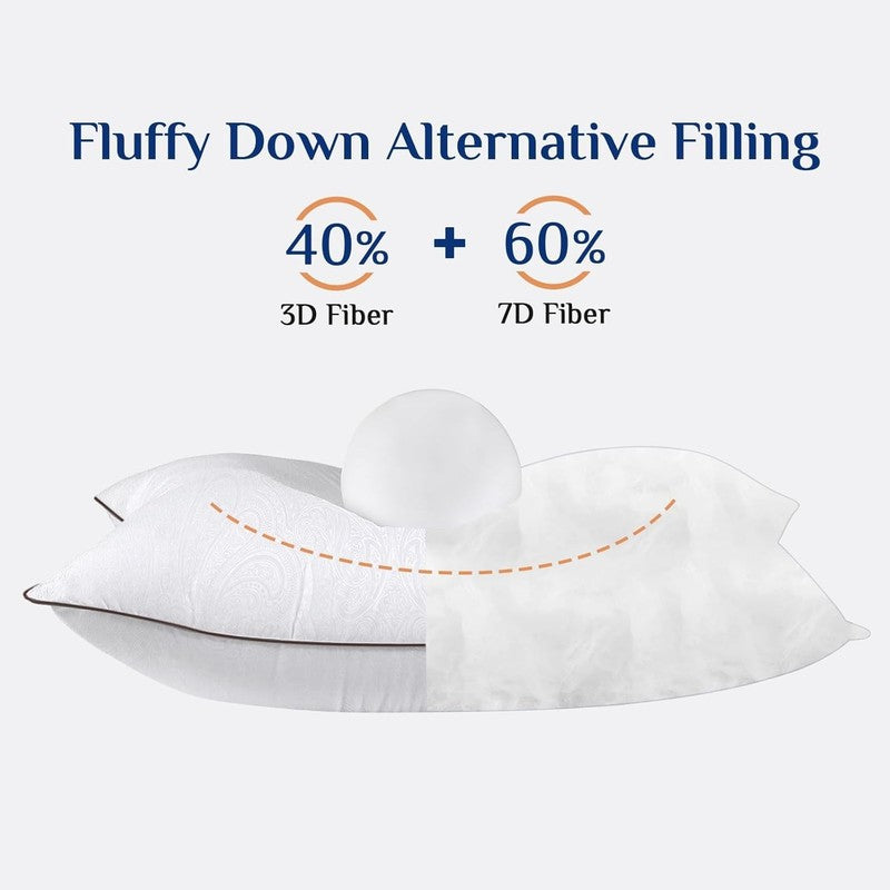 Bed Pillows Standard Size Set of 4, Cooling, Supportive, Down Alternative2