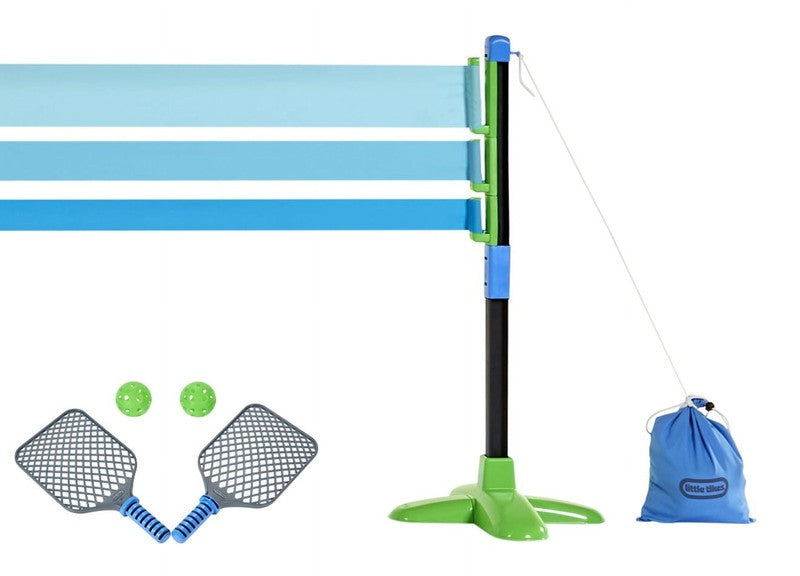 Totsports Pickleball Set, Includes 2 Paddles, 2 Balls, & Net, Ages 3+, Blue8