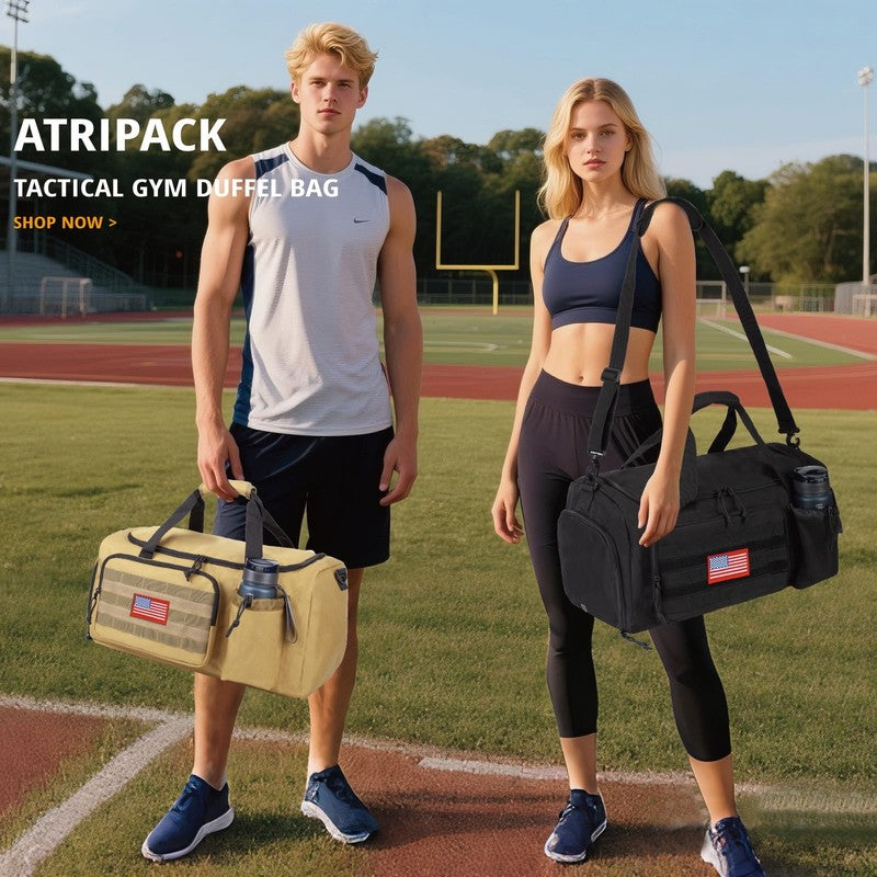 2 In 1 Gym Duffle Bag 40L Convertible Travel Bag Shoes Compartment Luggage5