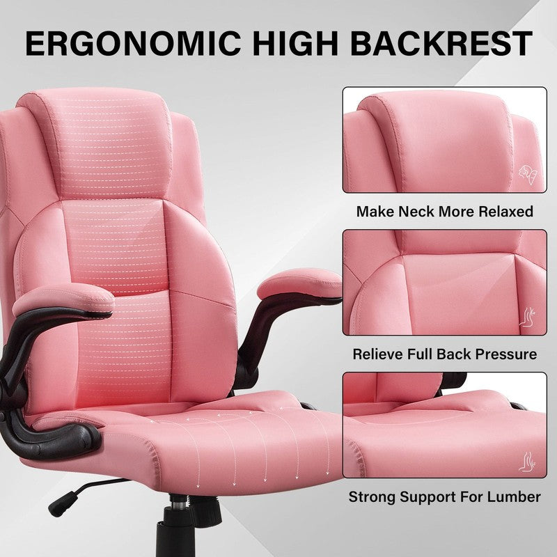 Leather Office Chair, Big and Tall Office Chair 400LBS Wide Seat Ergonomic Compu3