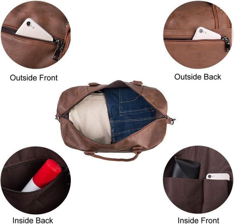Weekender Overnight Bag Carry on Bag Travel Bag with Shoe Pouch3