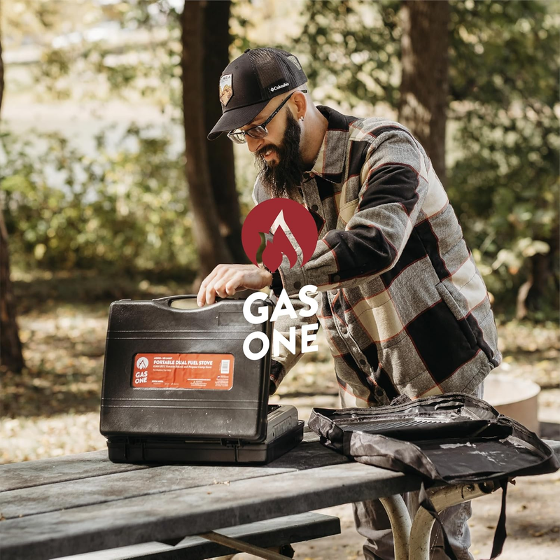 GS-3400P Dual Fuel Camping Stove Propane Butane Portable Carry Case Emergency2